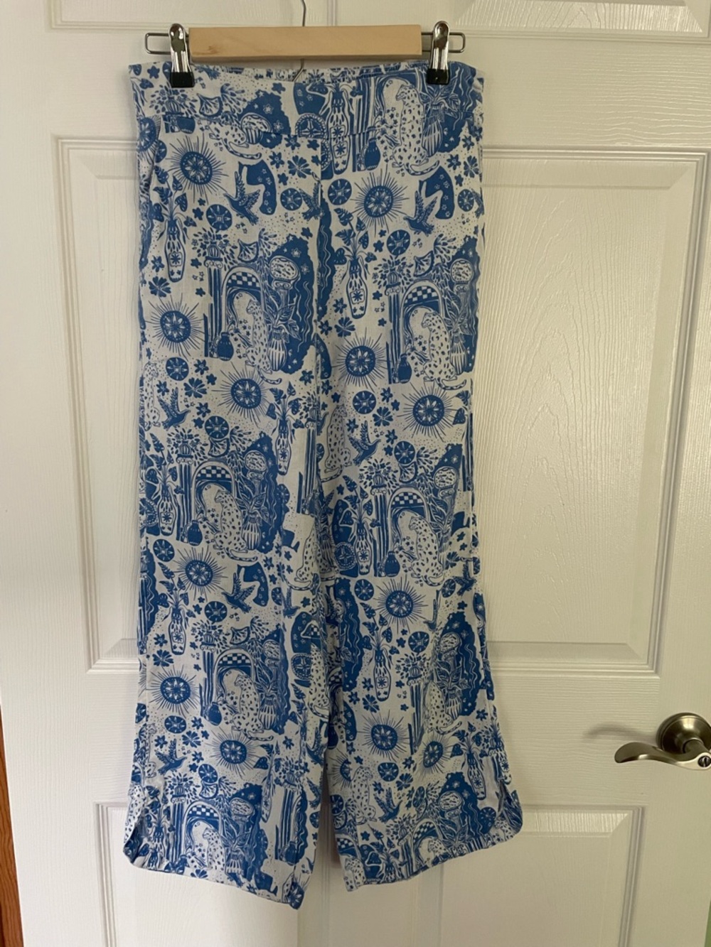 Cynthia Rowley linen blend pants size S